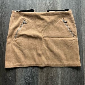 Gap wool tan mini skirt Sz 4